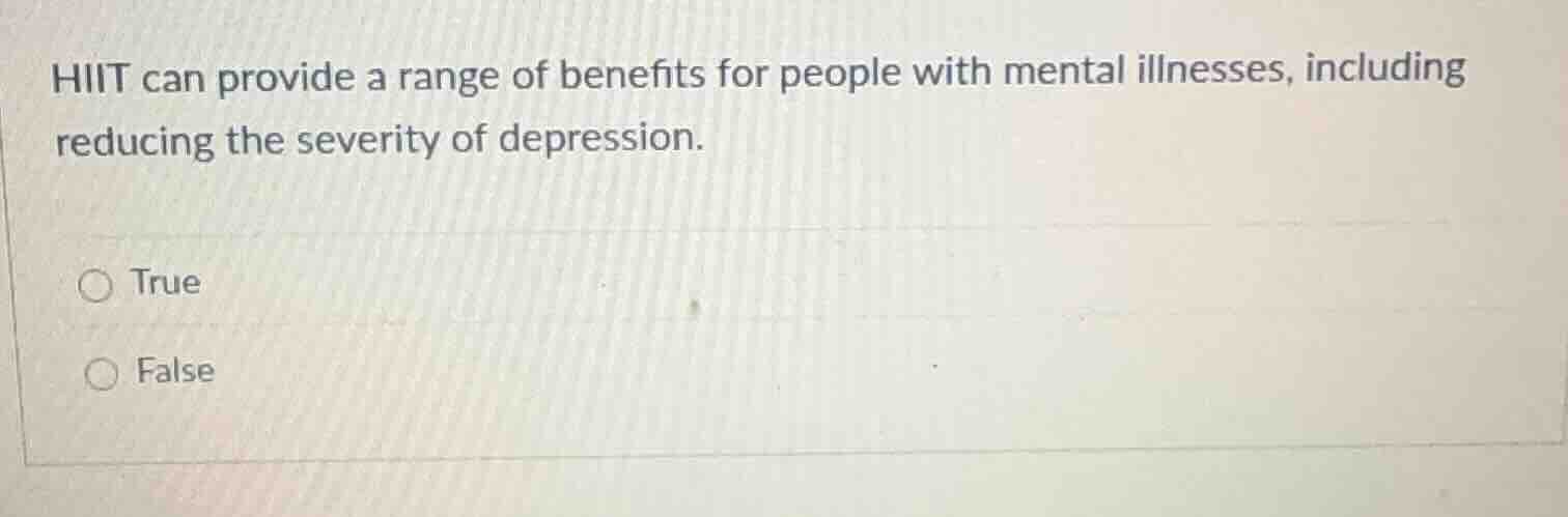 hiit can provide a range of benefits for people with mental illnesses, …