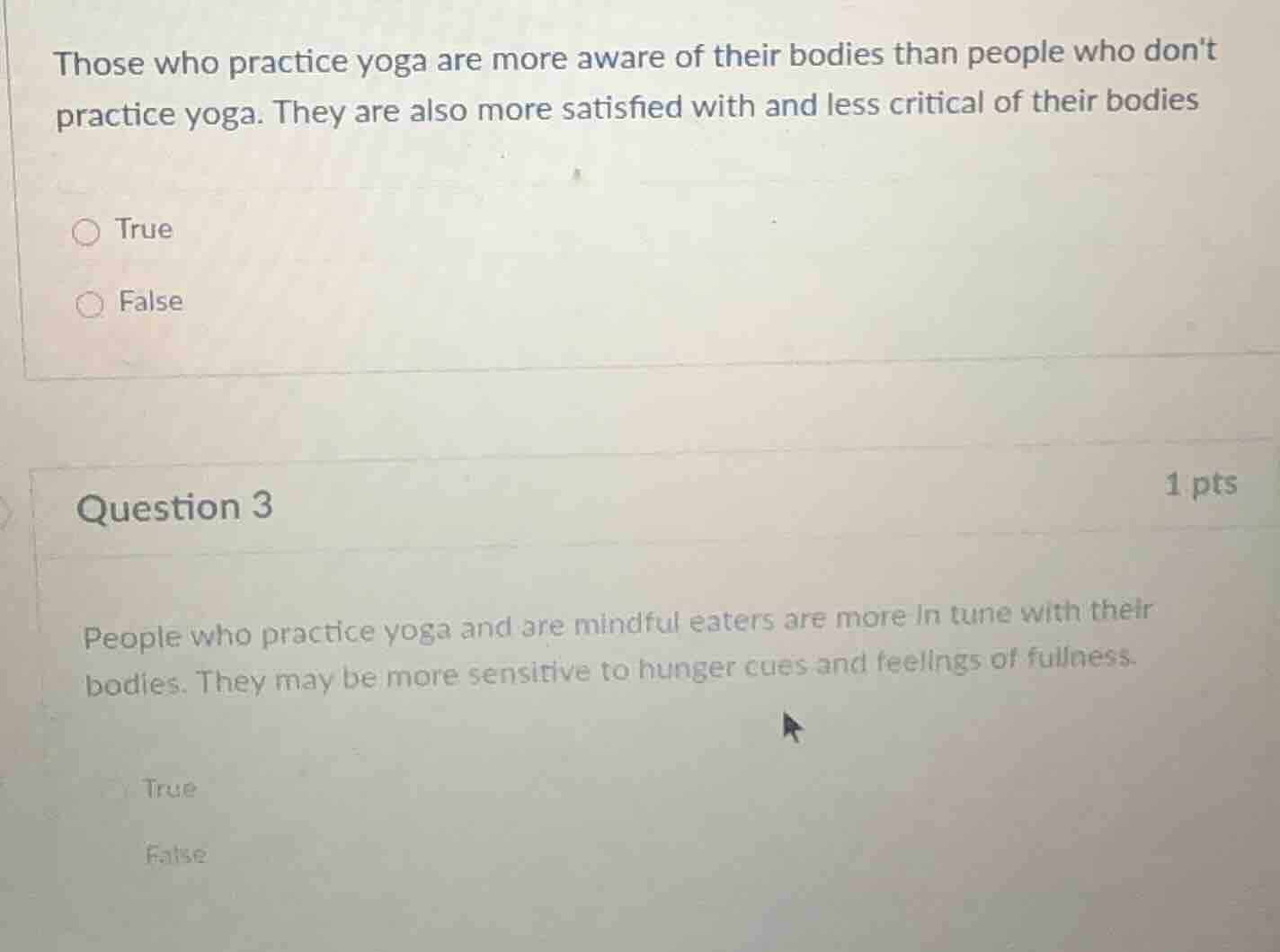 those who practice yoga are more aware of their bodies than people who …
