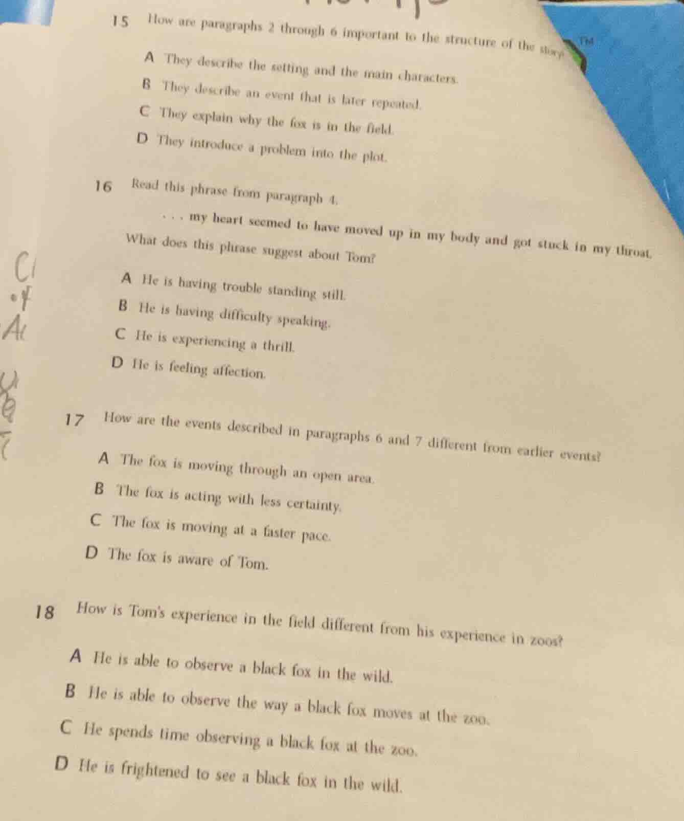 15 how are paragraphs 2 through 6 important to the structure of the sto…