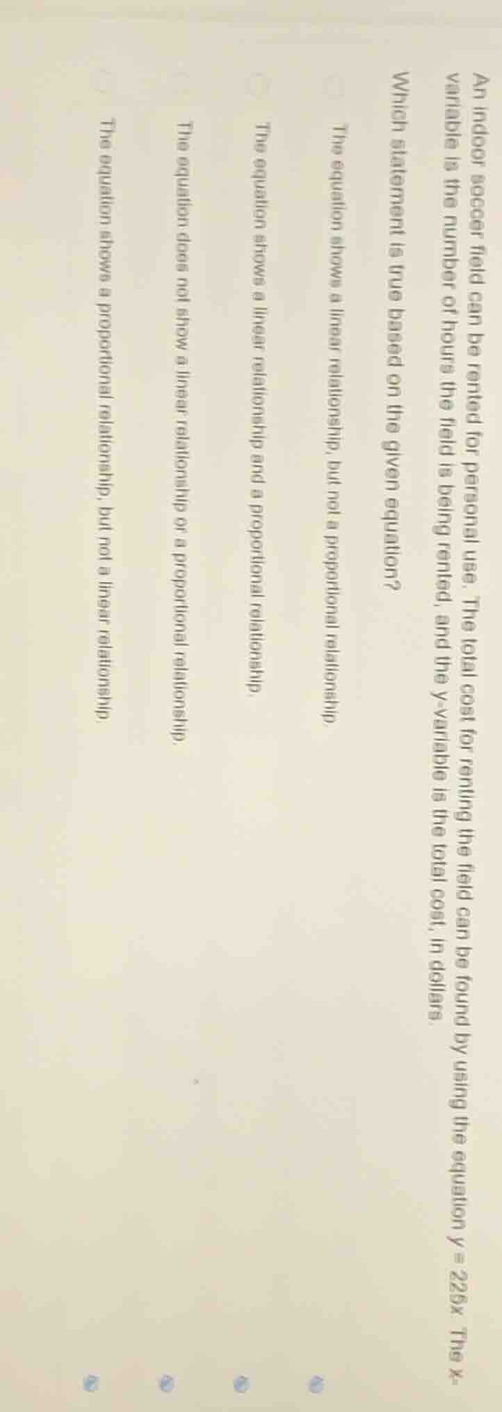 an indoor soccer field can be rented for personal use. the total cost f…