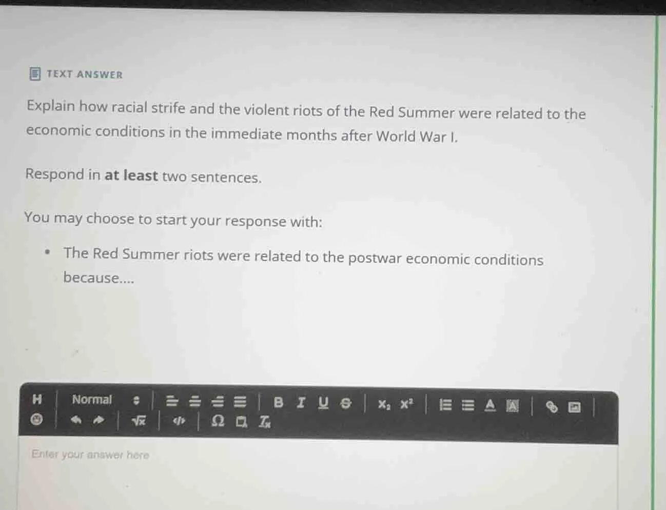 text answer explain how racial strife and the violent riots of the red …