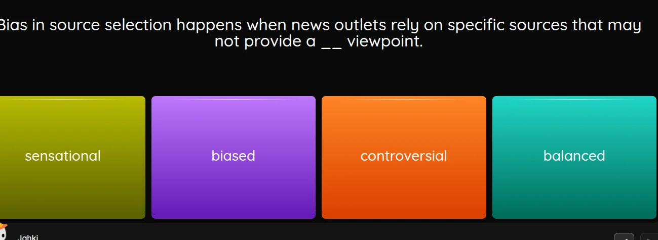 bias in source selection happens when news outlets rely on specific sou…