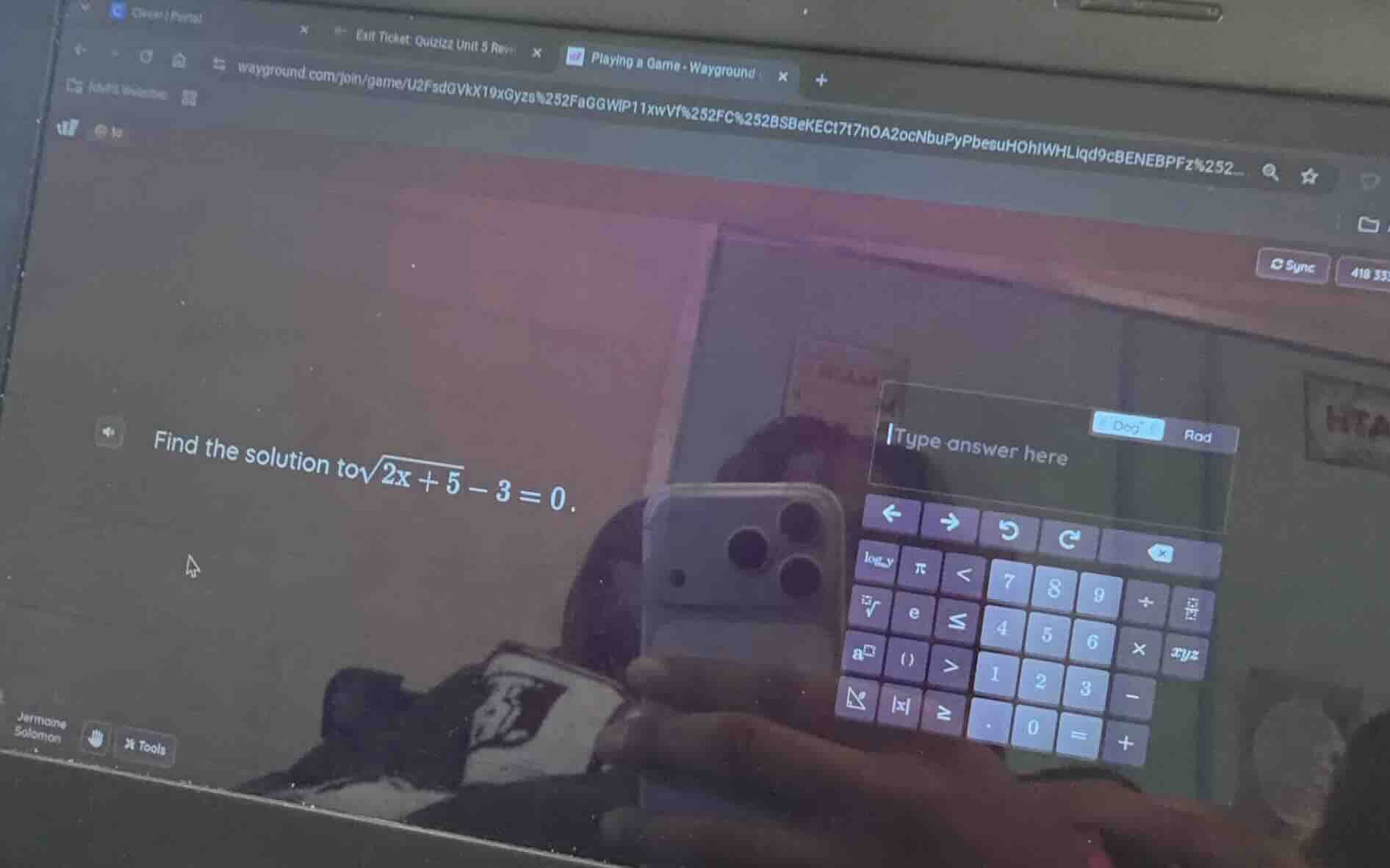 find the solution to \\(\\sqrt{2x + 5} - 3 = 0\\).