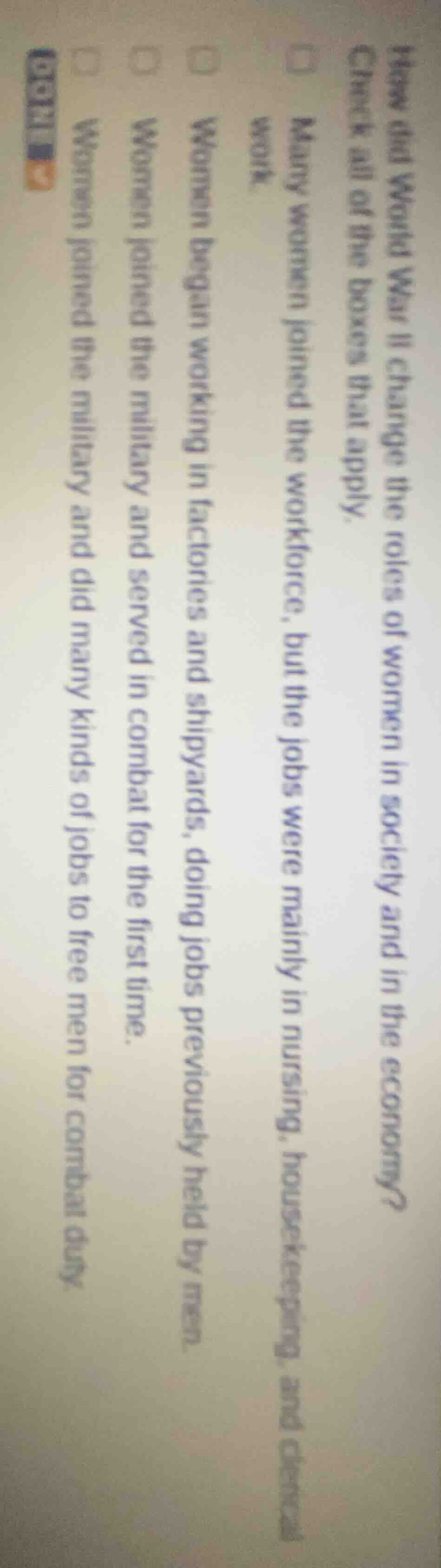 how did world war ii change the roles of women in society and in the ec…