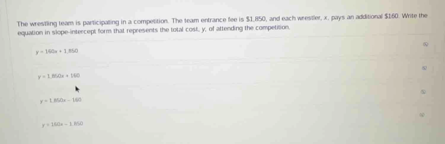 the wrestling team is participating in a competition. the team entrance…