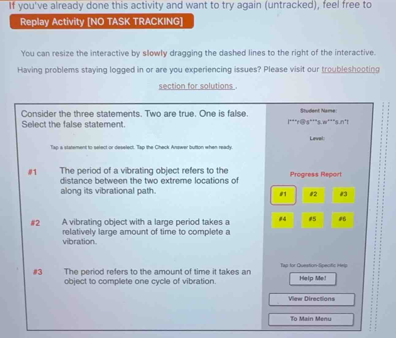 if youve already done this activity and want to try again (untracked), …