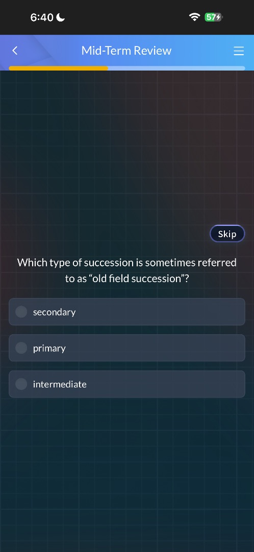 which type of succession is sometimes referred to as \old field success…