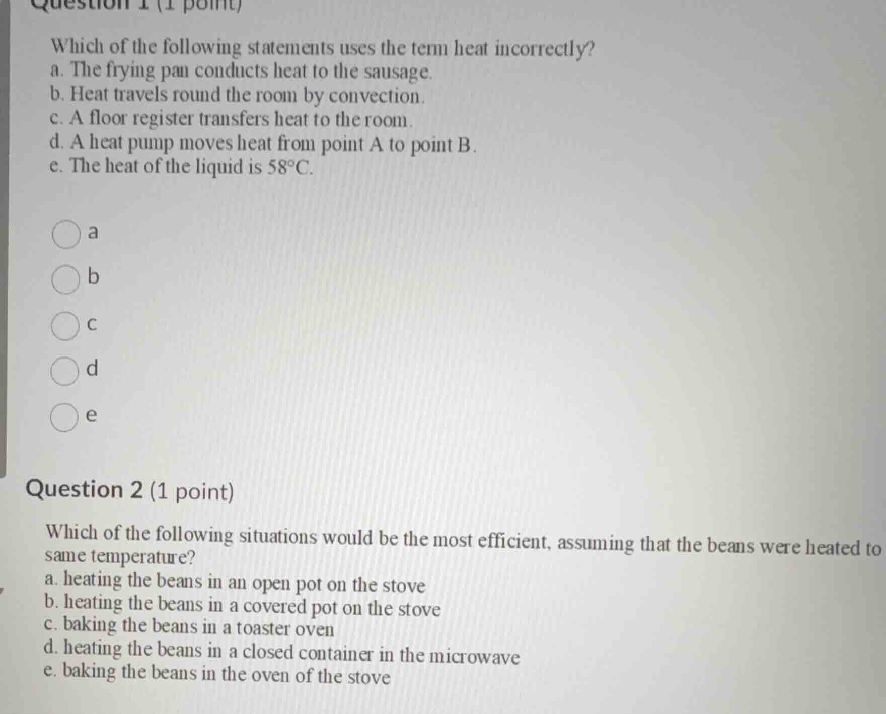 question 1 (1 point) which of the following statements uses the term he…