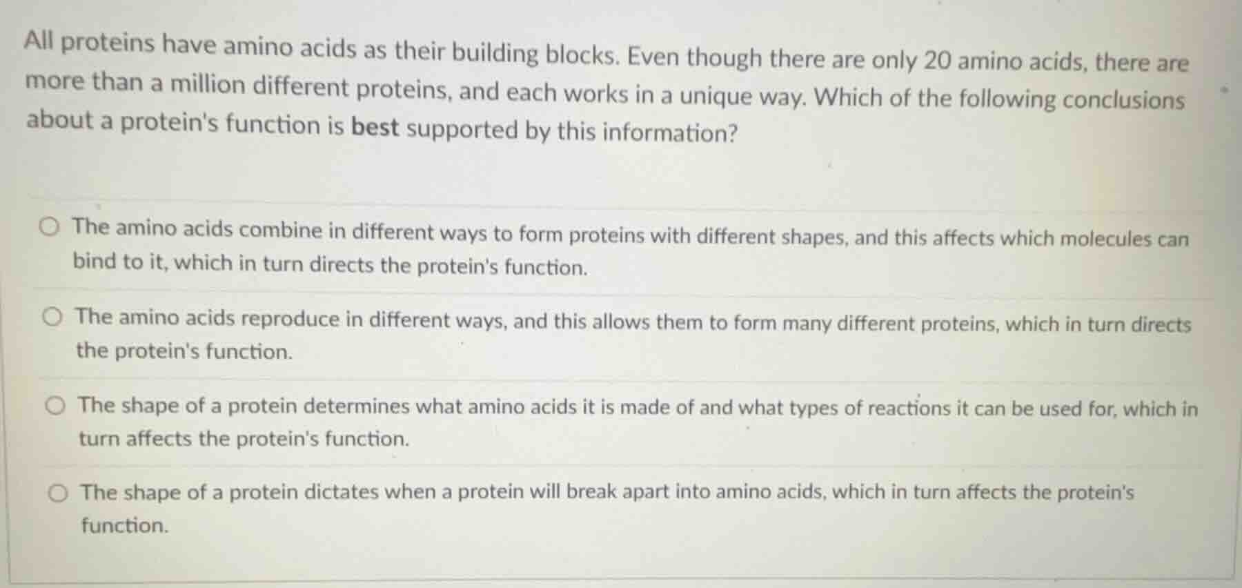all proteins have amino acids as their building blocks. even though the…