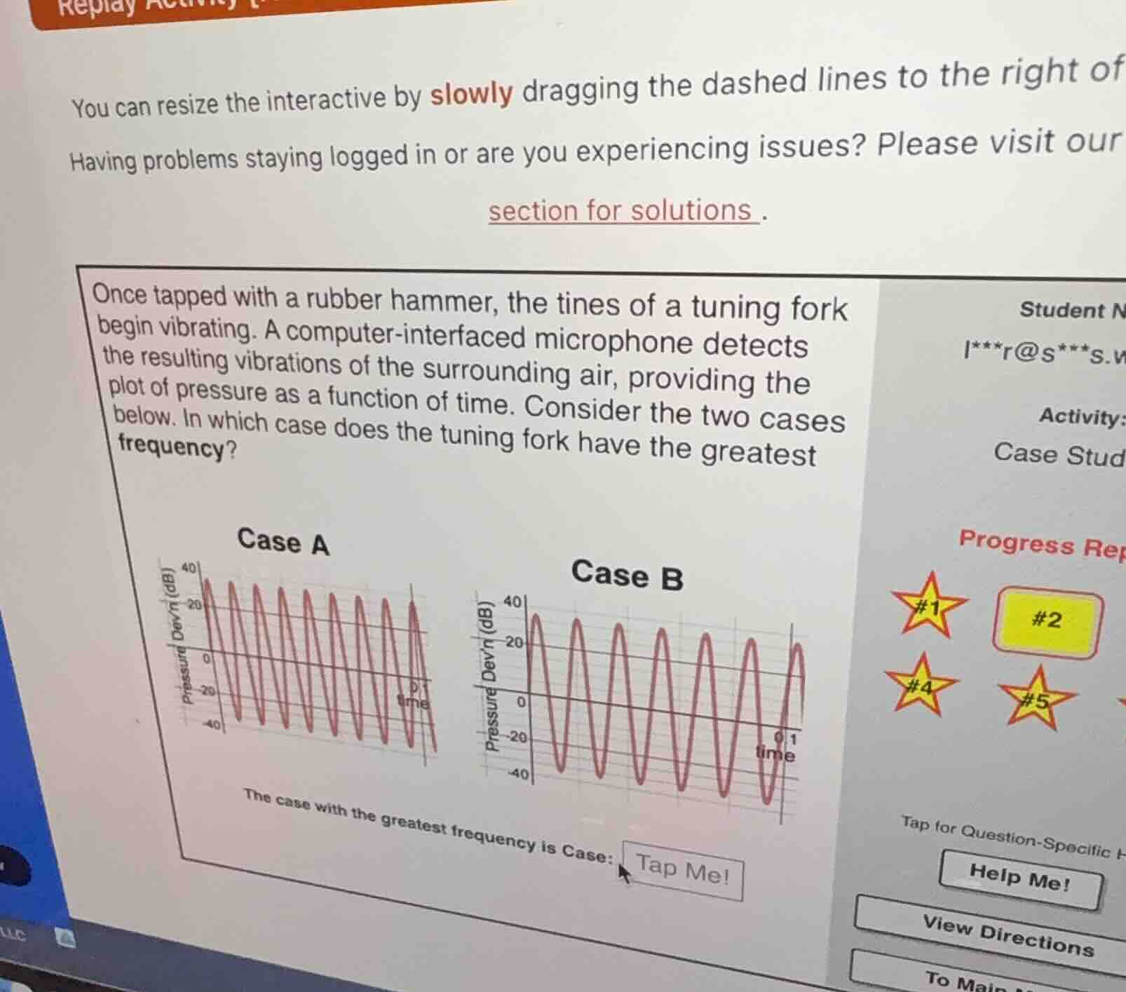 once tapped with a rubber hammer, the tines of a tuning fork begin vibr…