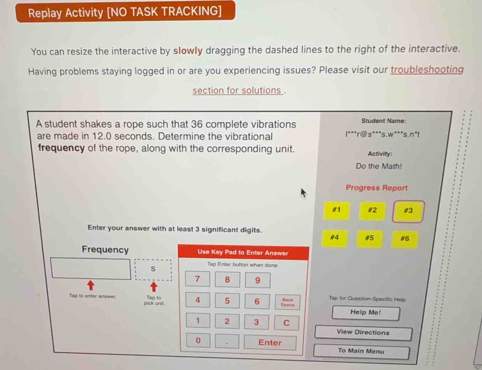 replay activity no task tracking you can resize the interactive by slow…
