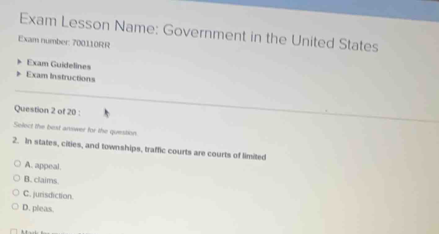 exam lesson name: government in the united states exam number: 700110rr…