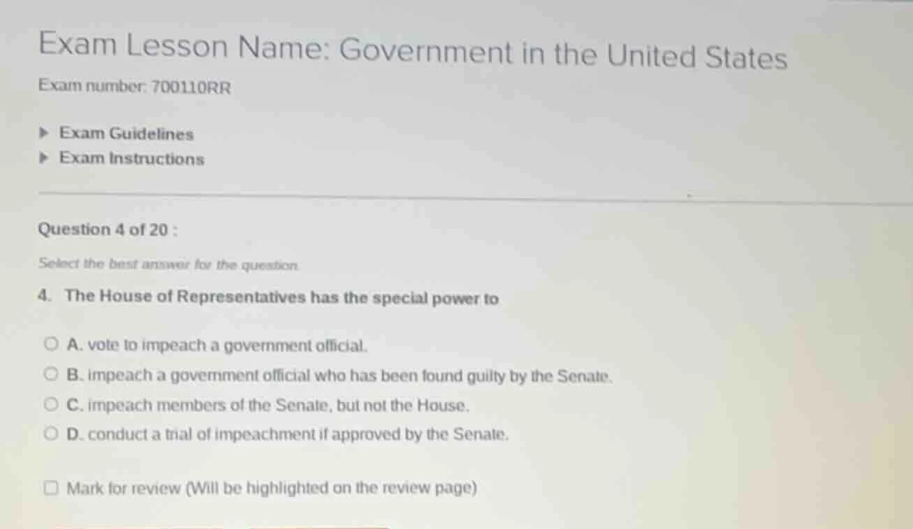 exam lesson name: government in the united states exam number: 700110rr…