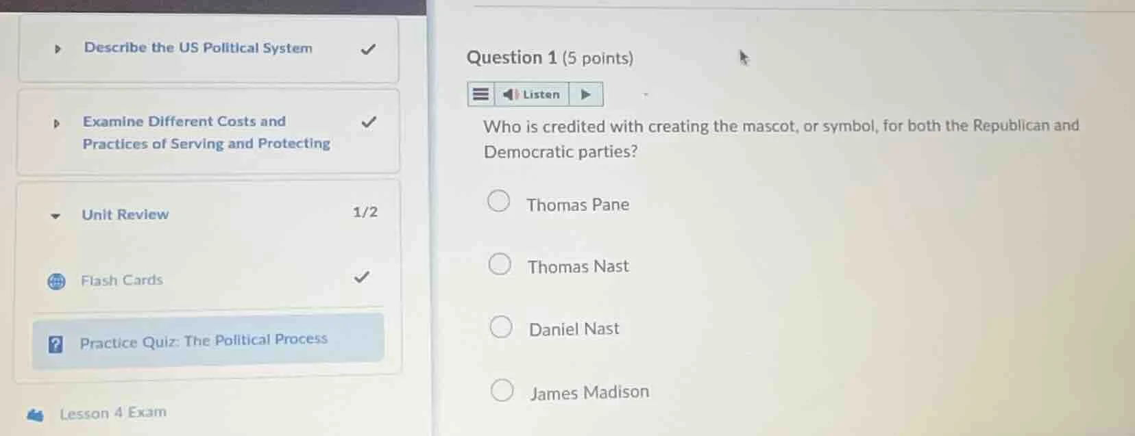 question 1 (5 points) who is credited with creating the mascot, or symb…