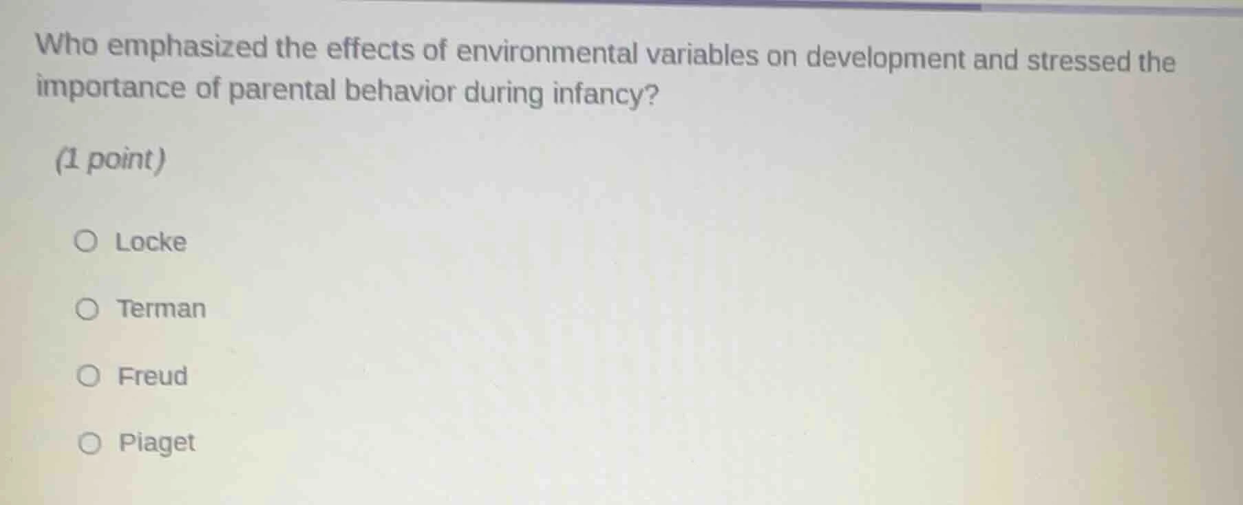 who emphasized the effects of environmental variables on development an…
