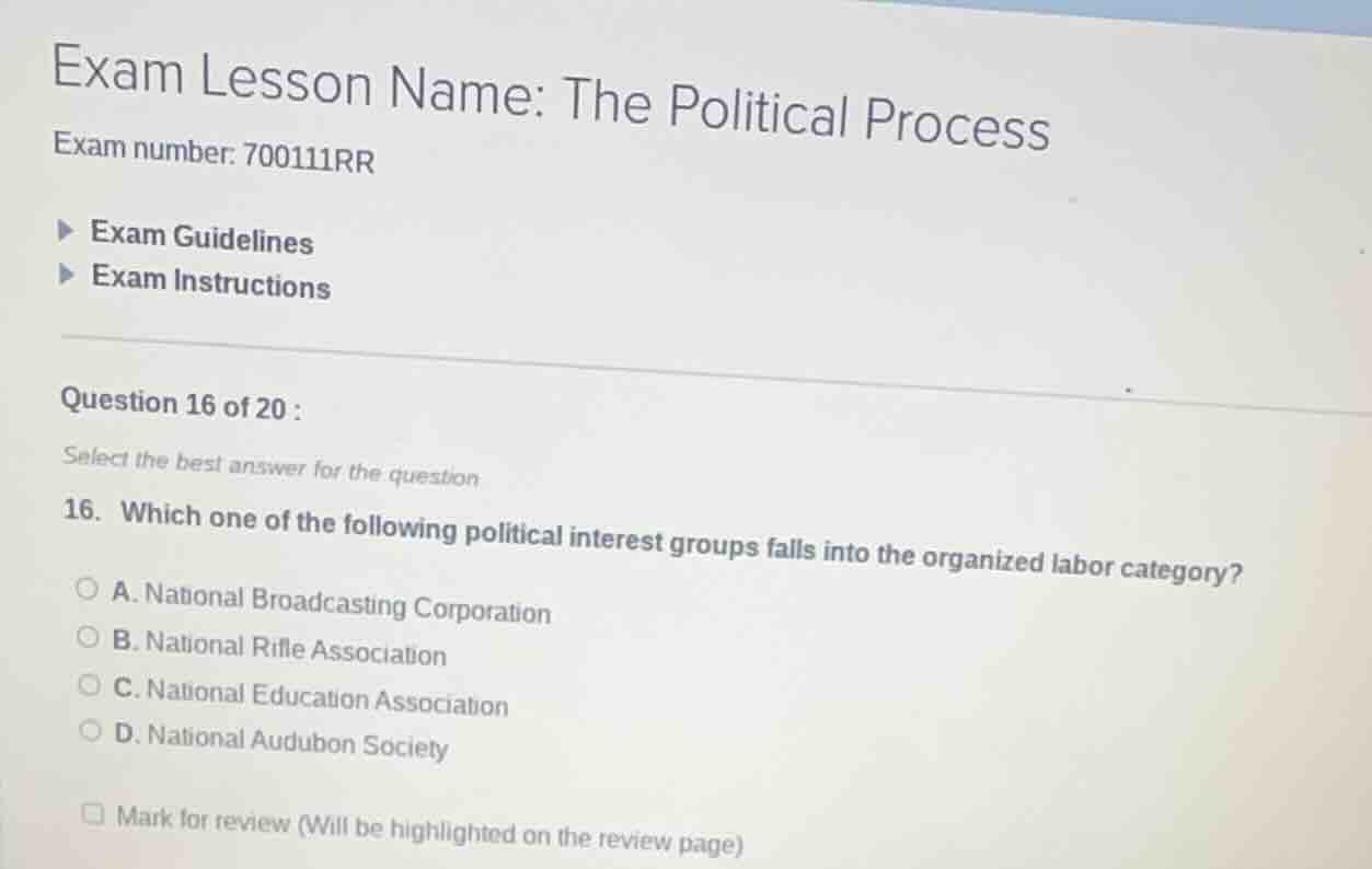 exam lesson name: the political process exam number: 700111rr ▶ exam gu…