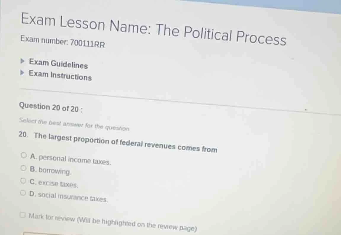 exam lesson name: the political process exam number: 700111rr exam guid…