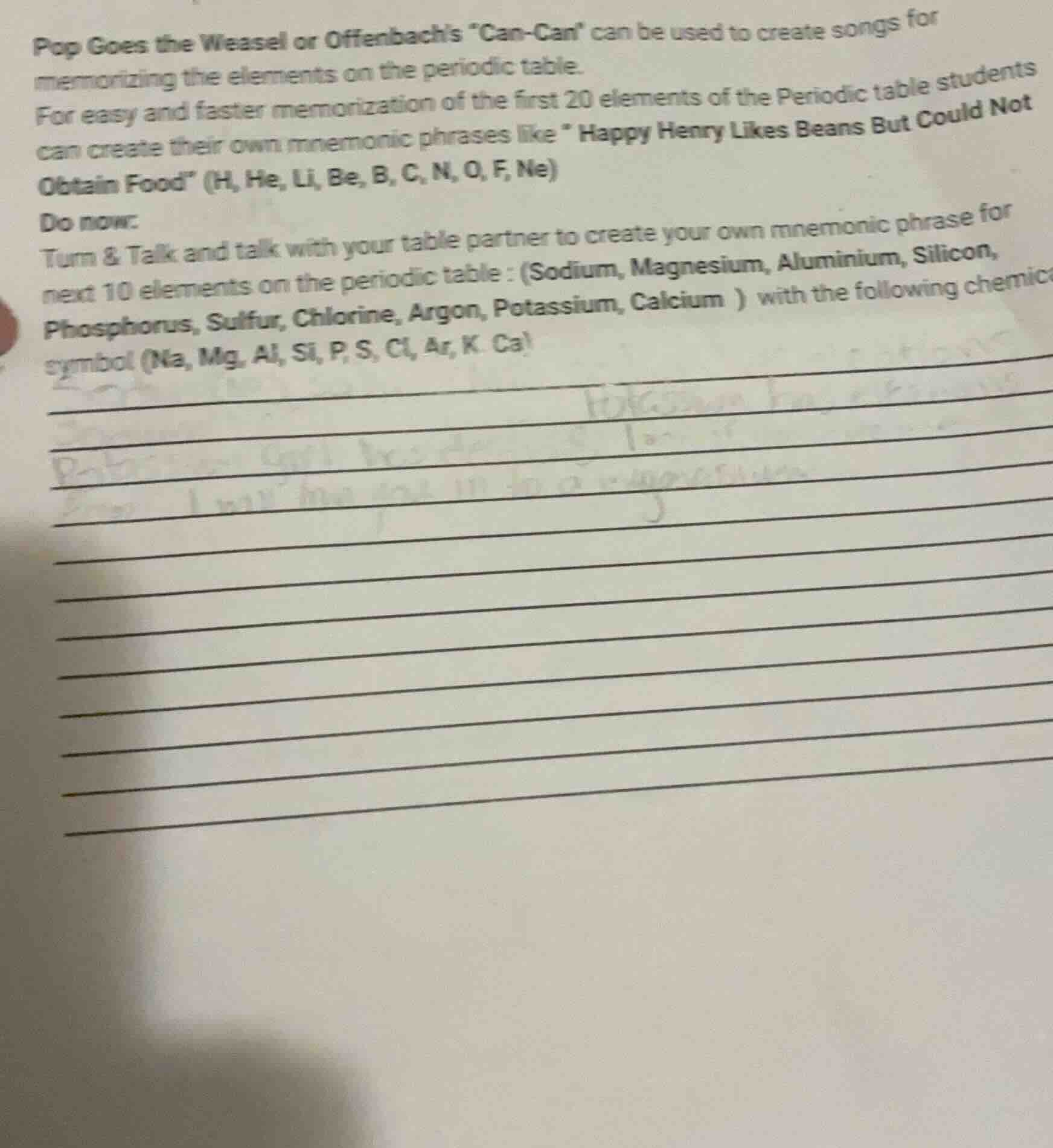 pop goes the weasel or offenbachs \can - can\ can be used to create son…