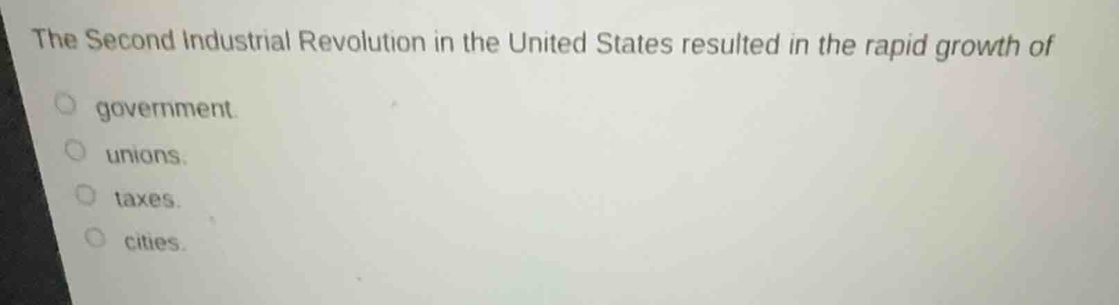 the second industrial revolution in the united states resulted in the r…