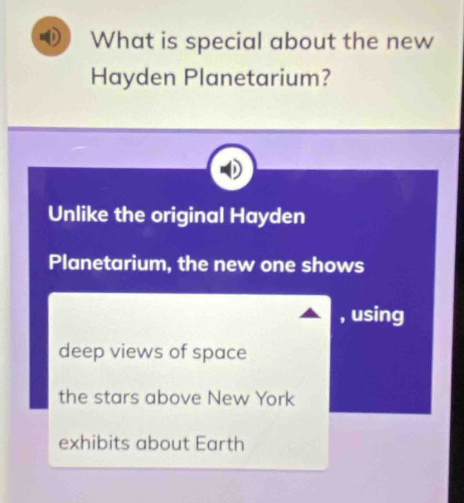 what is special about the new hayden planetarium? unlike the original h…