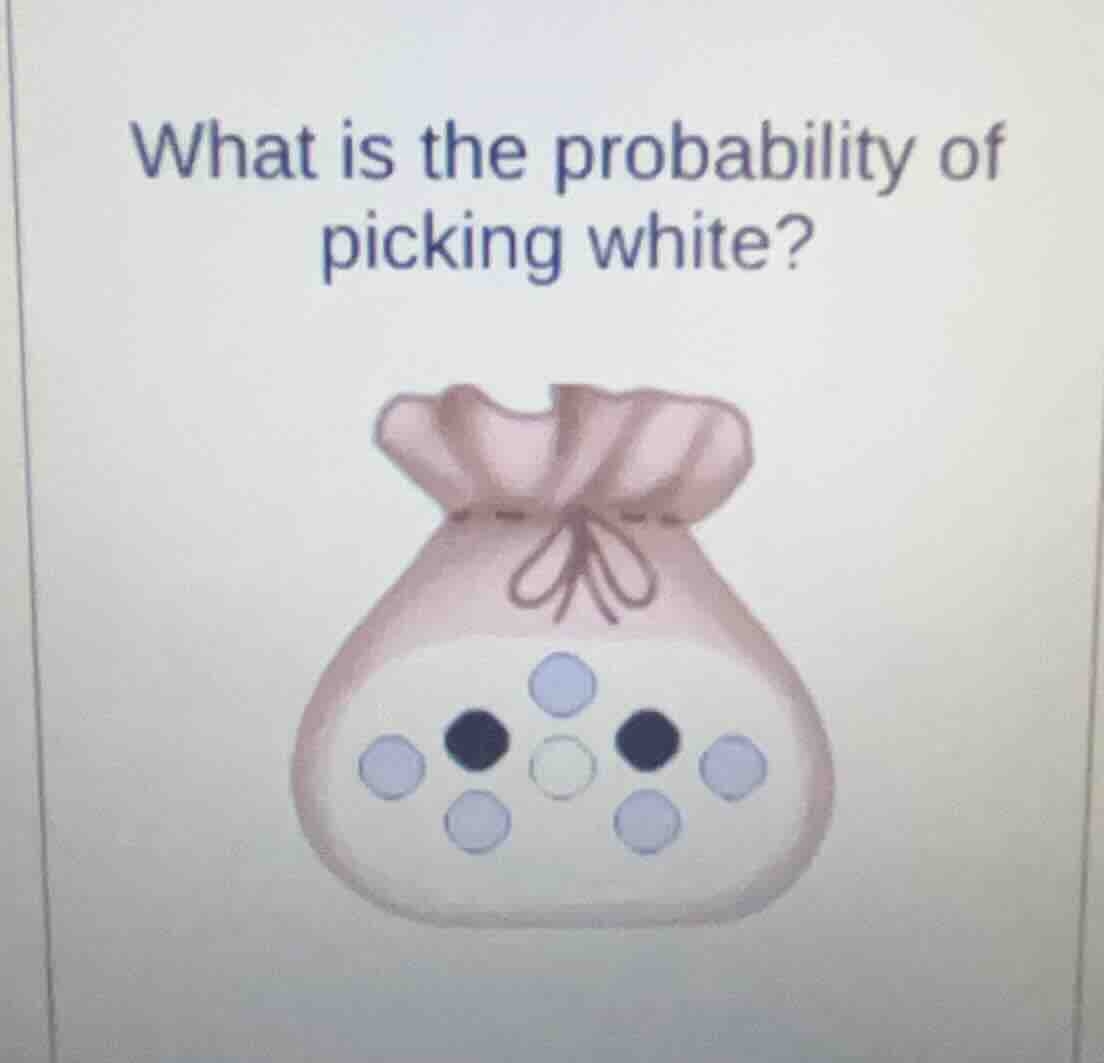 what is the probability of picking white?