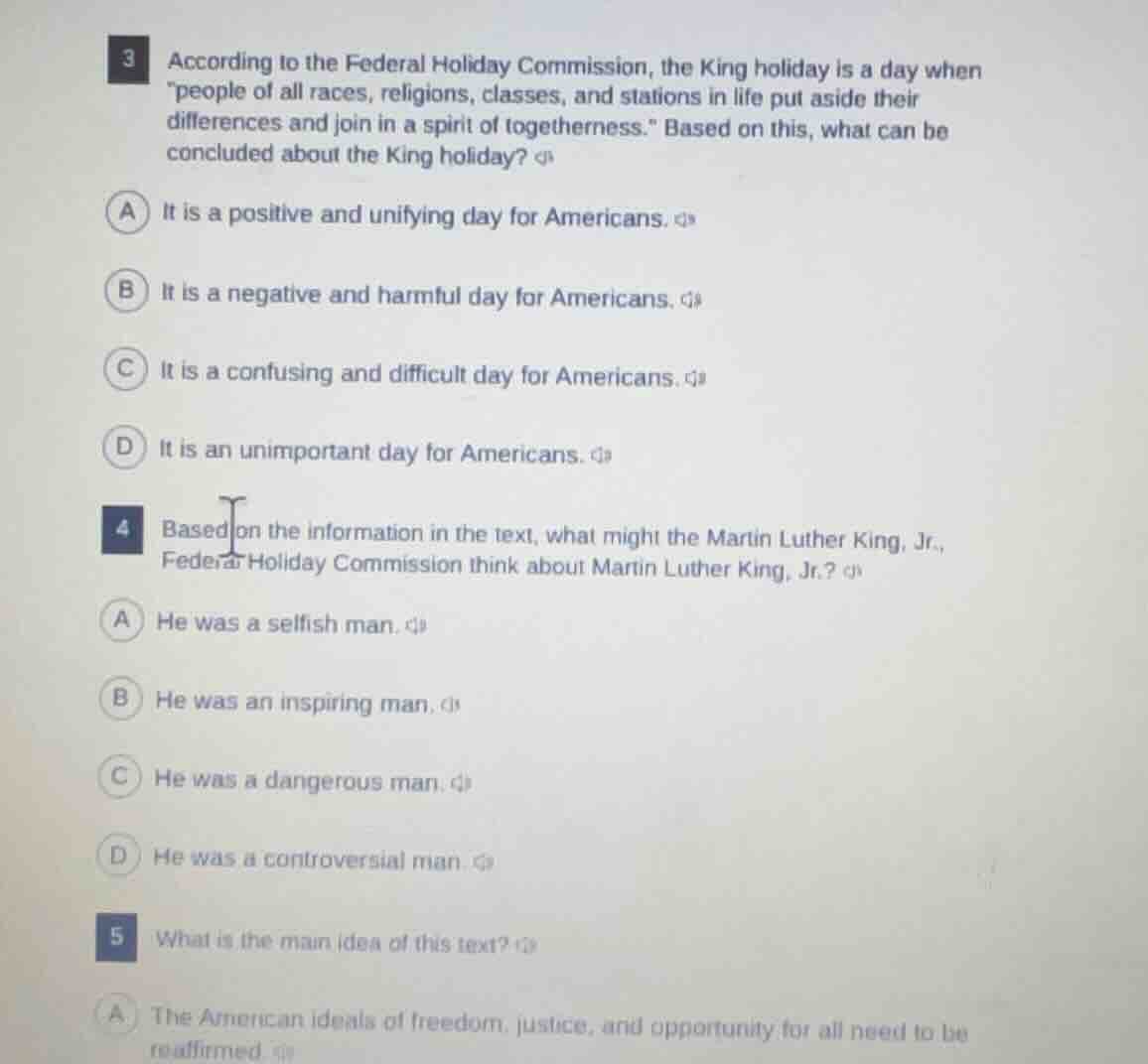 3 according to the federal holiday commission, the king holiday is a da…