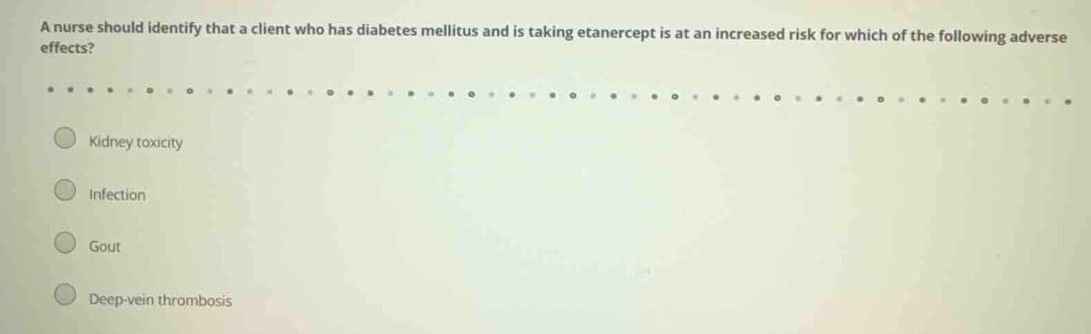 a nurse should identify that a client who has diabetes mellitus and is …