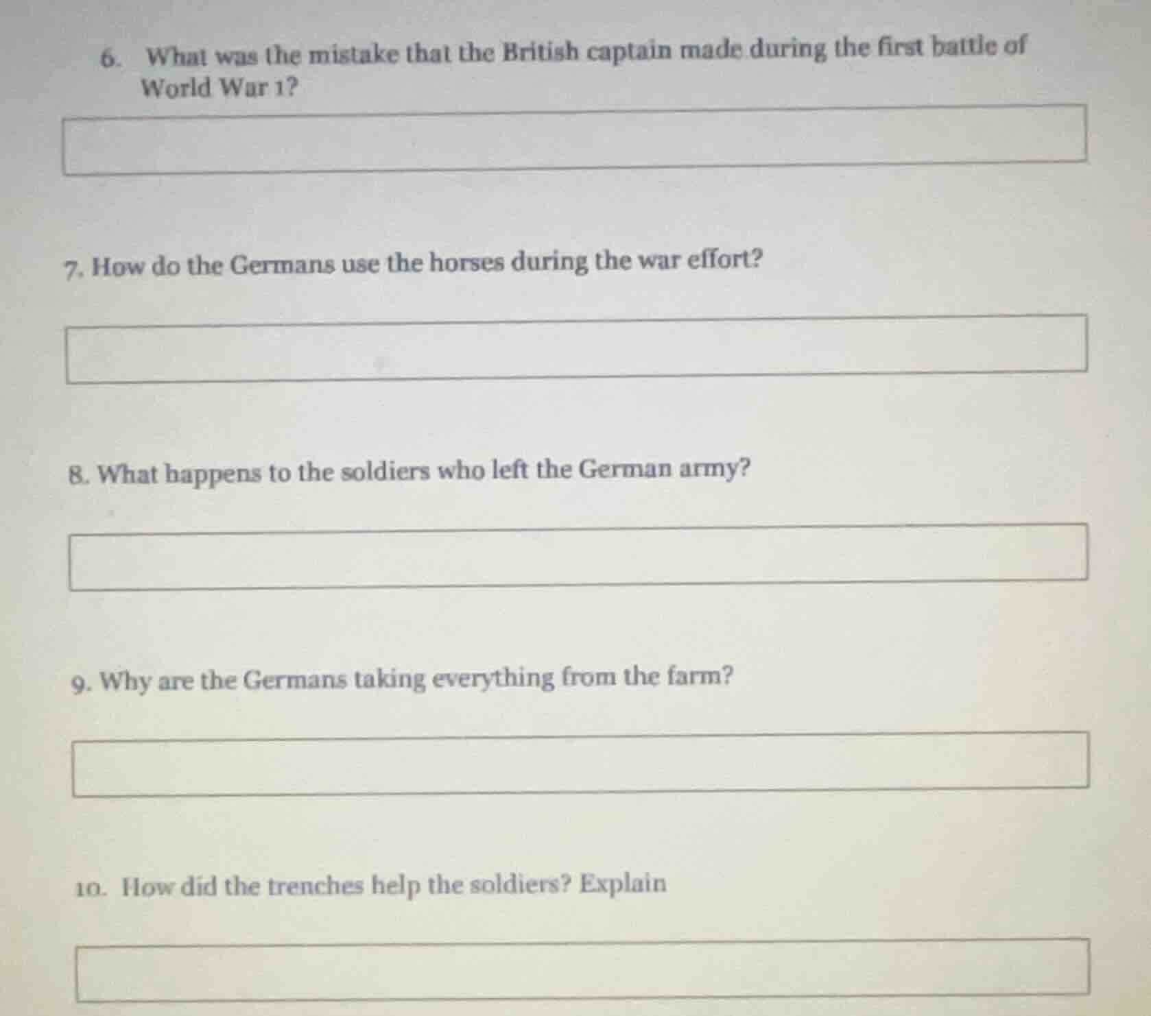 6. what was the mistake that the british captain made during the first …