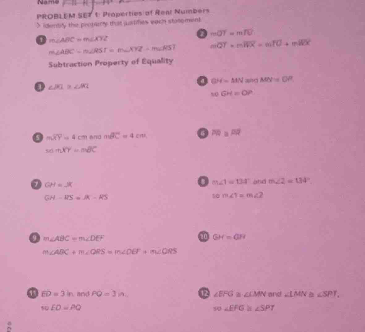 name problem set 1: properties of real numbers > identify the property …