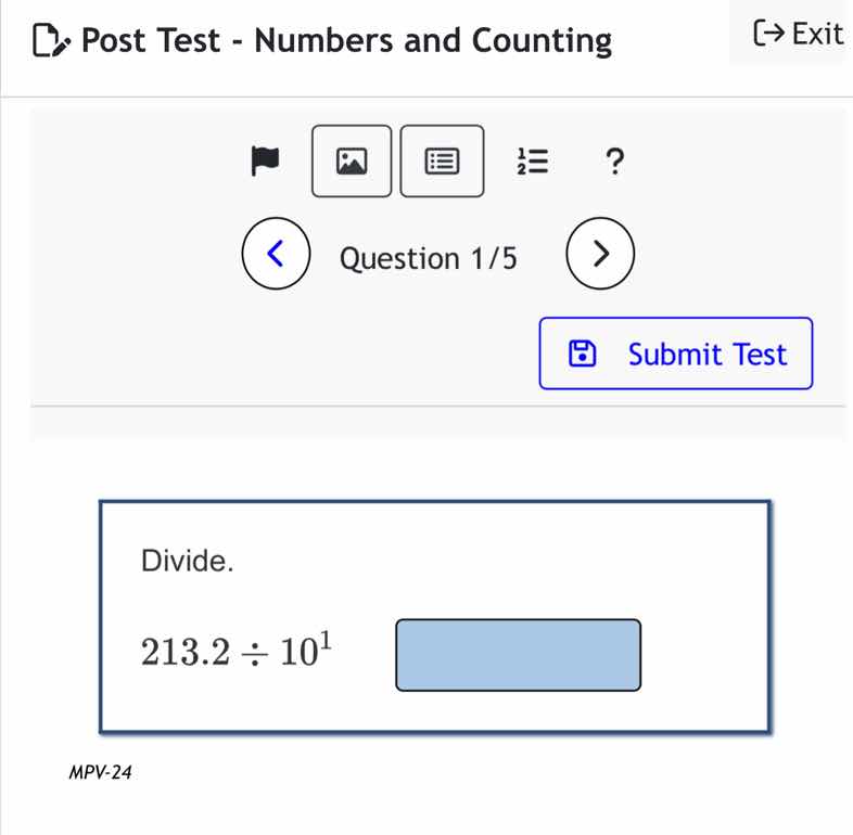 divide. $213.2 \\div 10^1$