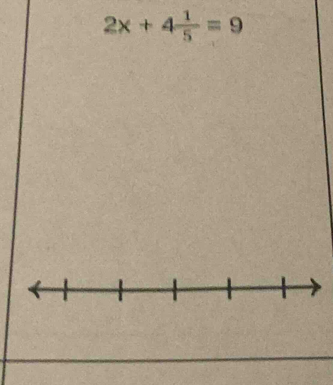 2x + 4\\frac{1}{5} = 9