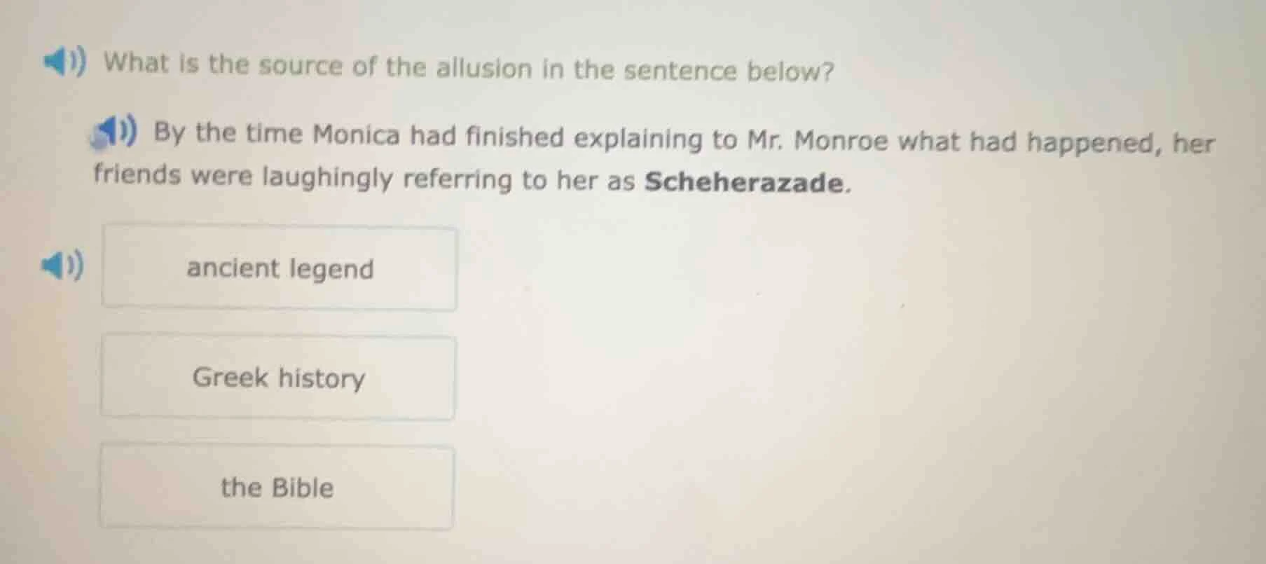 what is the source of the allusion in the sentence below? by the time m…