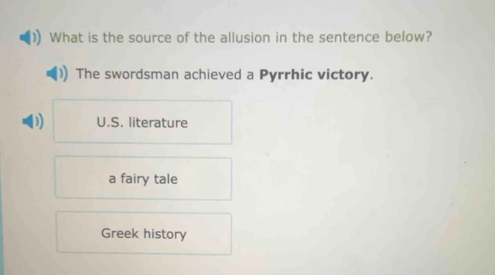 what is the source of the allusion in the sentence below? the swordsman…