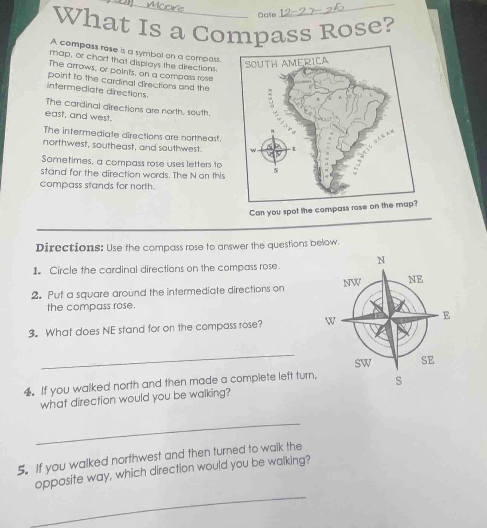 what is a compass rose? a compass rose is a symbol on a compass, map, o…