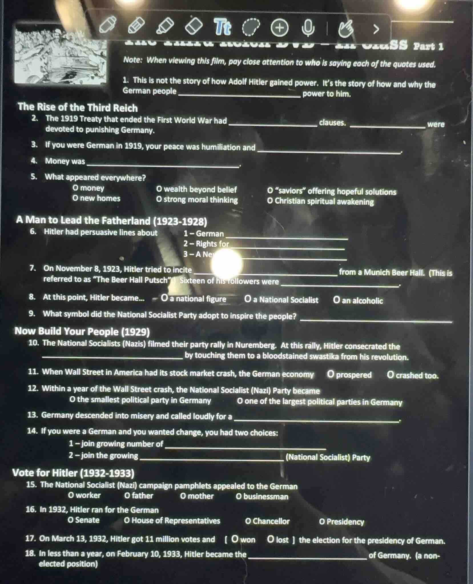 note: when viewing this film, pay close attention to who is saying each…