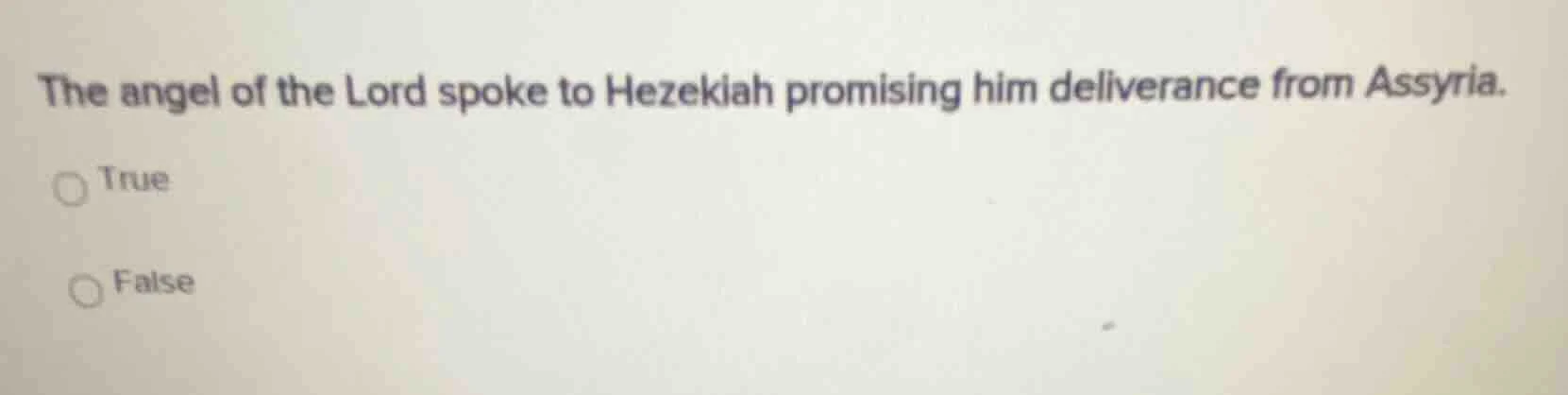 the angel of the lord spoke to hezekiah promising him deliverance from …