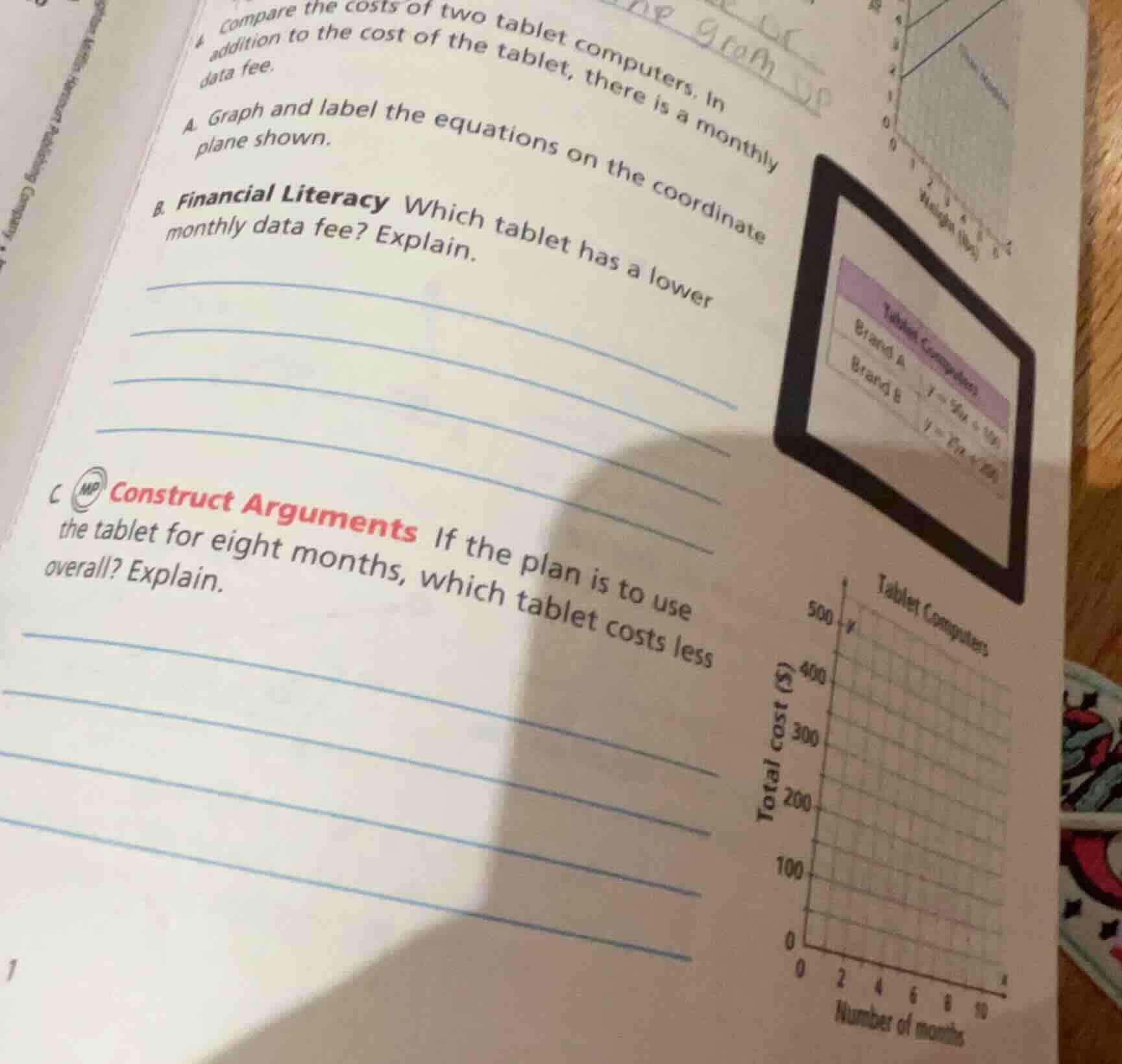 4. compare the costs of two tablet computers. in addition to the cost o…