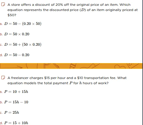 a store offers a discount of 20% off the original price of an item. whi…