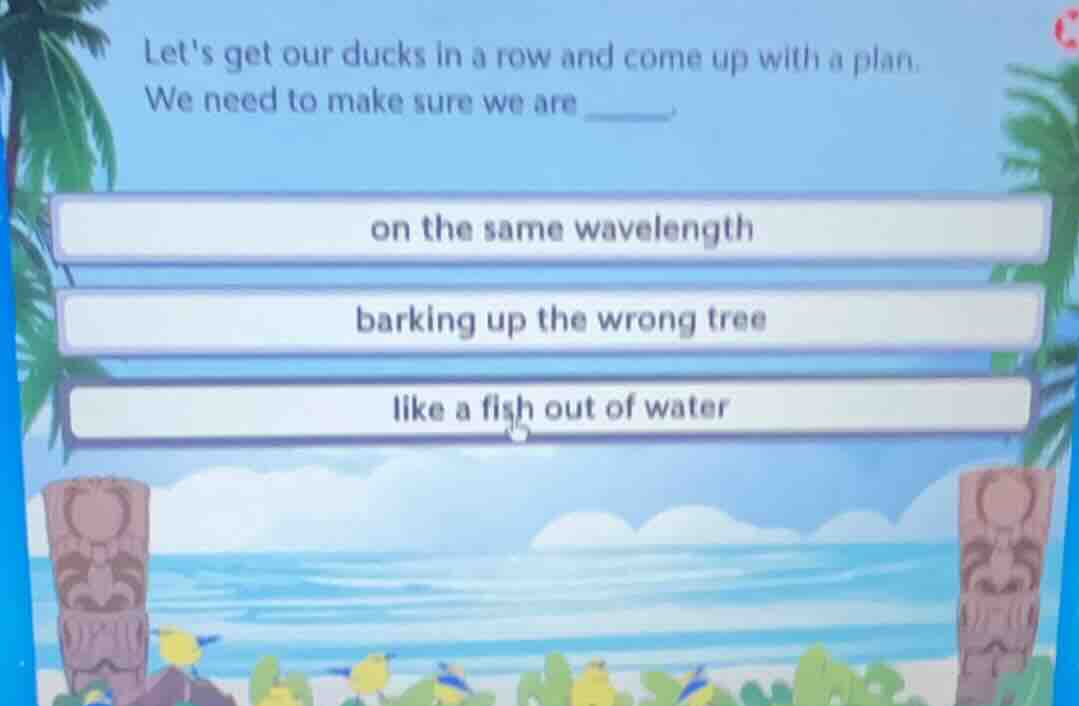lets get our ducks in a row and come up with a plan. we need to make su…