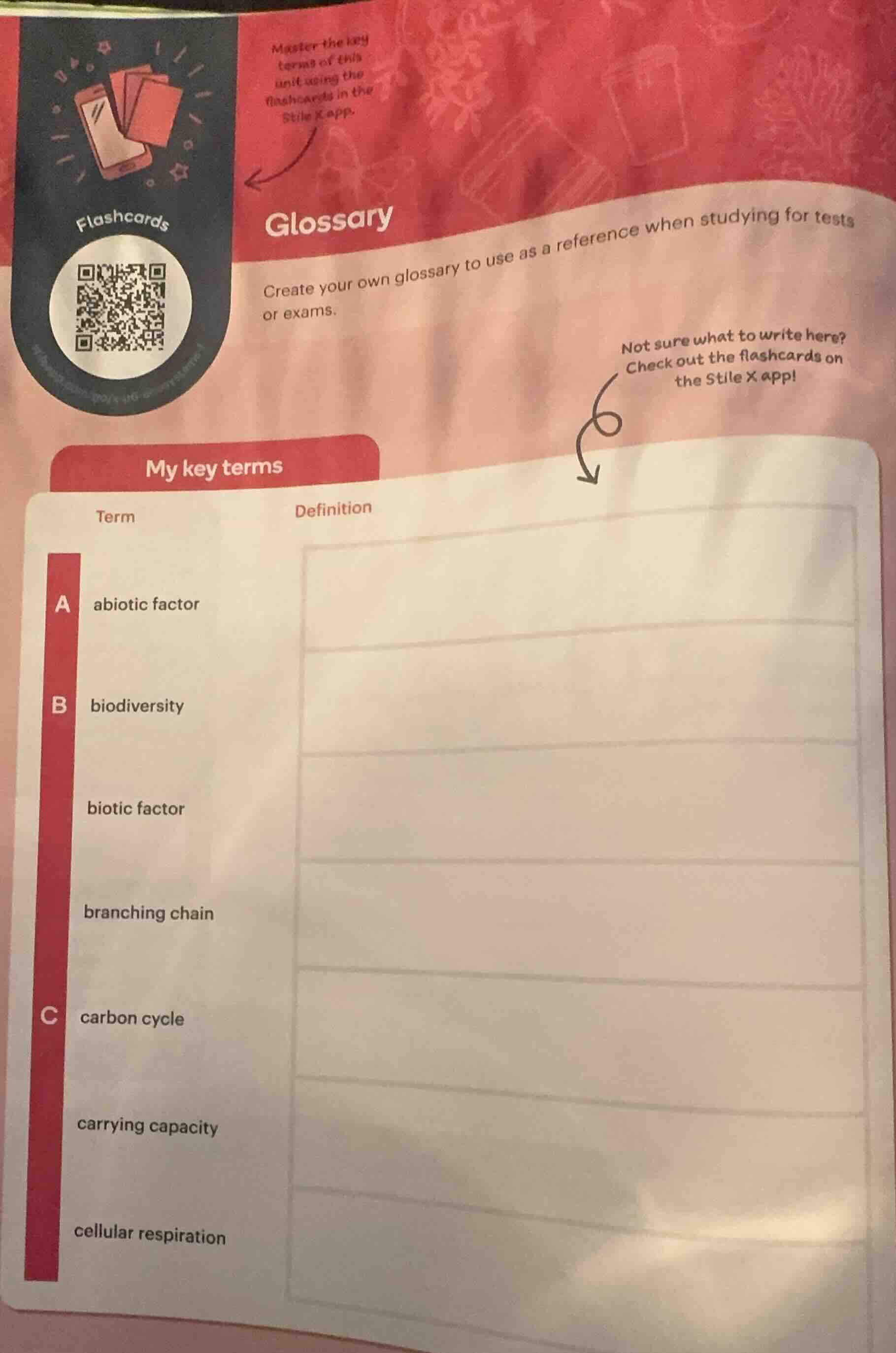 glossary create your own glossary to use as a reference when studying f…