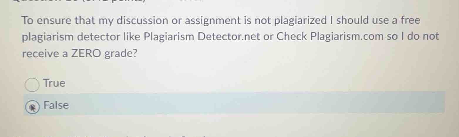 to ensure that my discussion or assignment is not plagiarized i should …