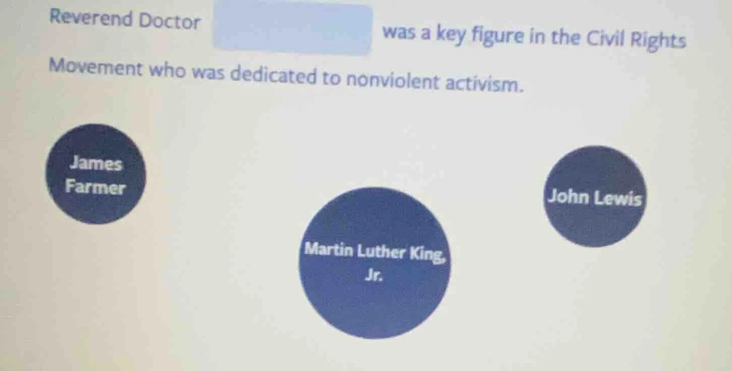 reverend doctor was a key figure in the civil rights movement who was d…