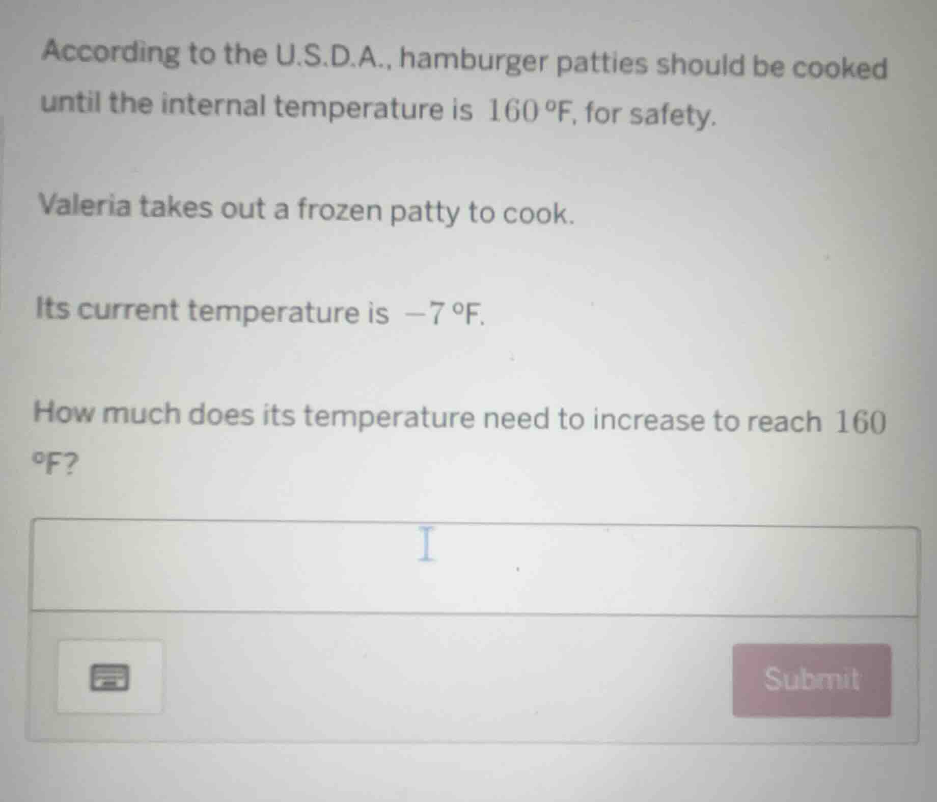 according to the u.s.d.a., hamburger patties should be cooked until the…