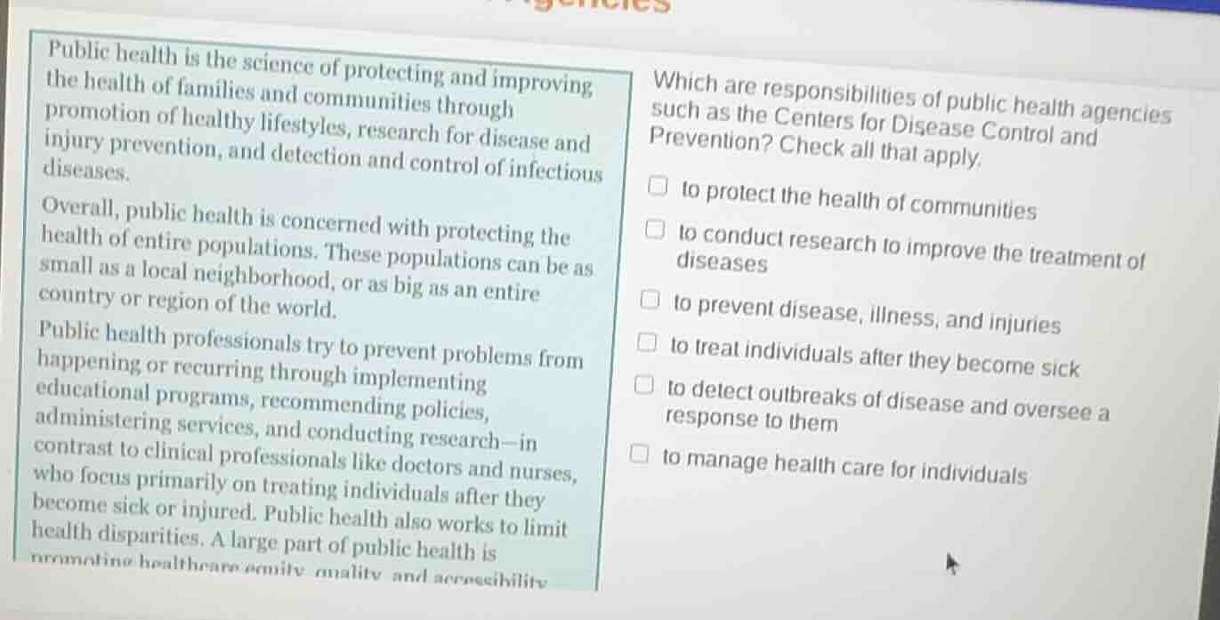 public health is the science of protecting and improving the health of …