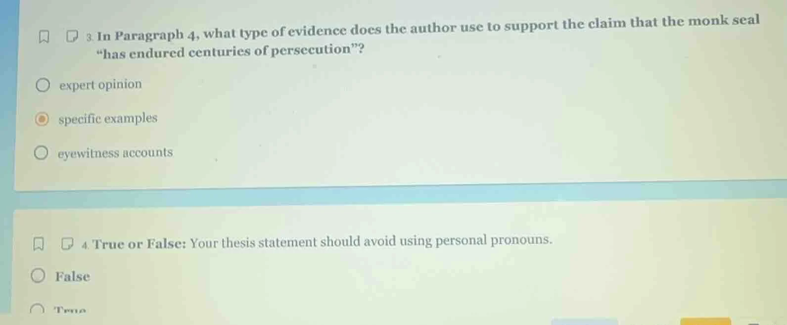 3. in paragraph 4, what type of evidence does the author use to support…