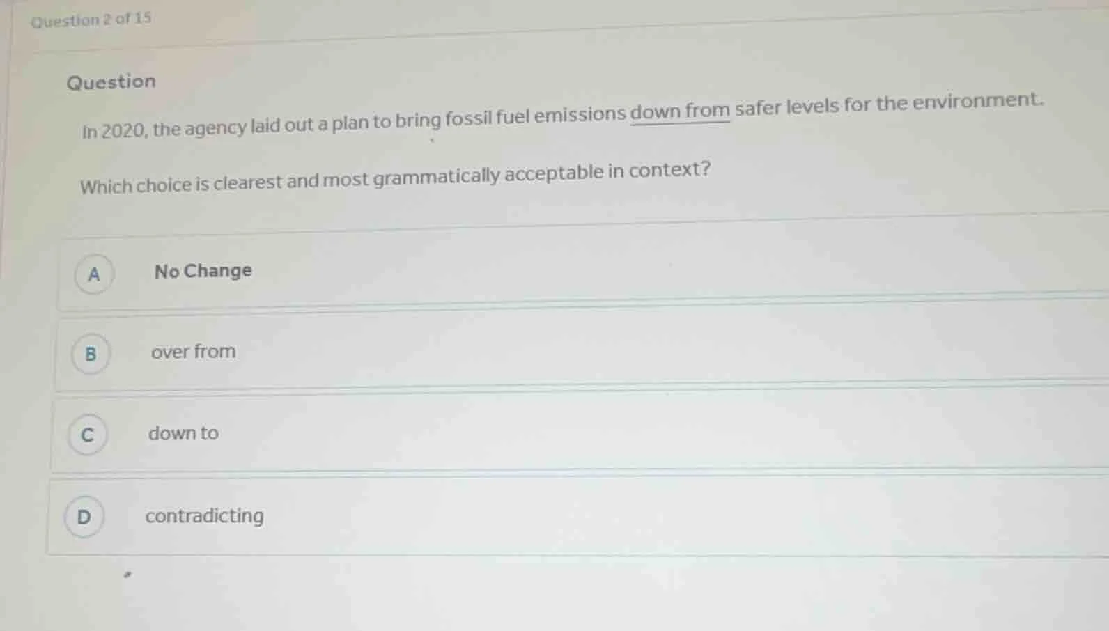 question 2 of 15 question in 2020, the agency laid out a plan to bring …