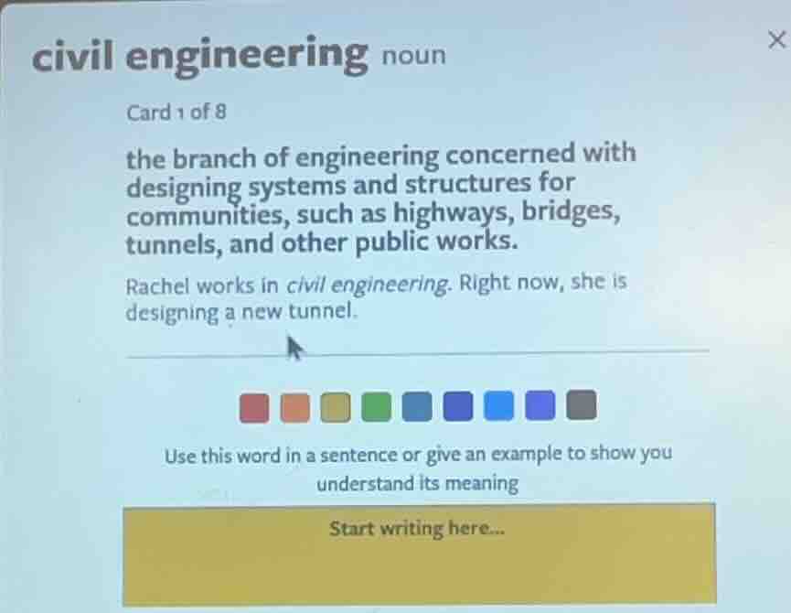 civil engineering noun card 1 of 8 the branch of engineering concerned …