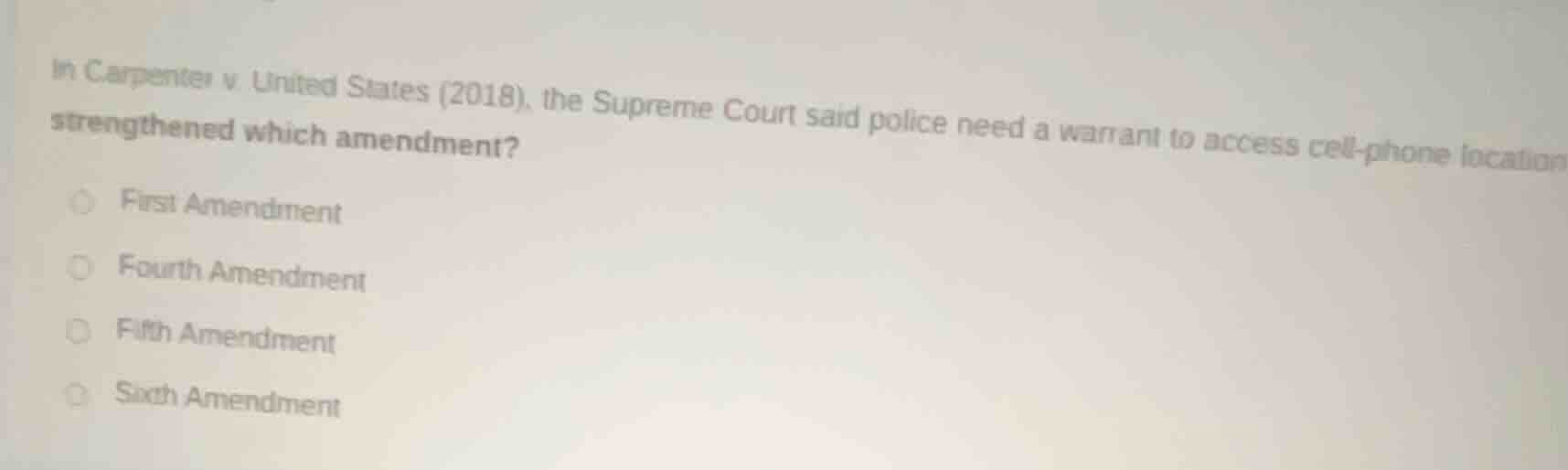 in carpenter v. united states (2018), the supreme court said police nee…