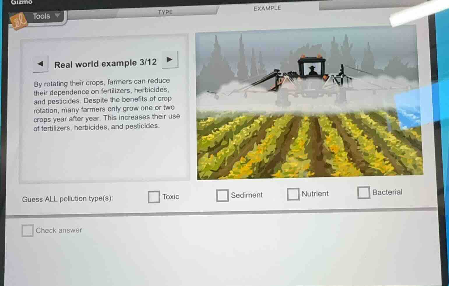 real world example 3/12 by rotating their crops, farmers can reduce the…