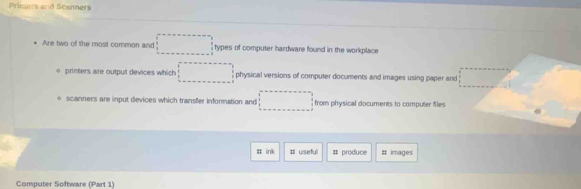 printers and scanners - are two of the most common and types of compute…